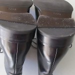 Men’s Hugo Boss black leather lace up ankle boots sz 10.5 (9) Made in Italy