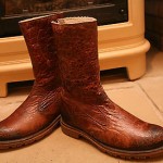 Men’s Hugo Boss Brown Leather Boots Shoes Size UK 8 – 42