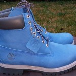 *AUTHENTIC* BLUE Construction Timberland Boots Size 10.5M (HARD 2 FIND COLOR )