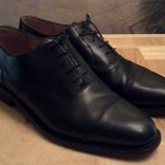 COLE HAAN City Black Leather Cap Toe Oxford Dress Shoes, Italy, Sz 11.5