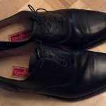COLE HAAN City Black Leather Cap Toe Oxford Dress Shoes, Italy, Sz 11.5