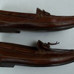 Cole Haan handsewn  brown leather  loafers slip on men’s shoes   size 9 1/2