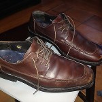 COLE HAAN WATERPROOF BROWN LEATHER SHOES MENS SZ 9.5