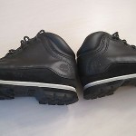 BLACK LEATHER TIMBERLAND BOOTS MENS SIZE 9.5M