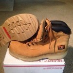 NEW  33031 Timberland PRO Men’s Pit Boss Safety Boots Beige Size 8 W