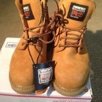 NEW  33031 Timberland PRO Men’s Pit Boss Safety Boots Beige Size 8 W