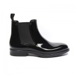 HUGO BOSS Size 41 /UK 6 /US 7 Mens Black Patent Boots NEW CN 4