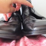 Men’s Hugo Boss black leather lace up ankle boots sz 10.5 (9) Made in Italy