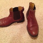 Pre-owned Cole Haan Chelsea Boots leather 9.5 mens brown slip-on used 3/4 shoes