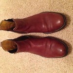 Pre-owned Cole Haan Chelsea Boots leather 9.5 mens brown slip-on used 3/4 shoes