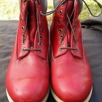 Construction Timberland Boots*HARD BURGANDY LEATHER -10.5 M (HARD 2 FIND COLOR)