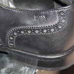 Brand New w Box Hugo Boss Black Wingtip Brogues Shoes for Men, Size US 13