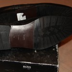 Brand New w Box Hugo Boss Black Wingtip Brogues Shoes for Men, Size US 13