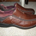 CLARKS  Mens Slip-on Loafers Brown Leather Casual Dress Shoes Slides Size 11 M
