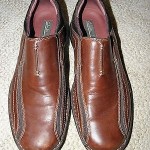 CLARKS  Mens Slip-on Loafers Brown Leather Casual Dress Shoes Slides Size 11 M
