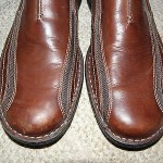 CLARKS  Mens Slip-on Loafers Brown Leather Casual Dress Shoes Slides Size 11 M