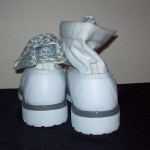 Mens TIMBERLAND Boots 8″ Size 10M Leather Snow WHITE