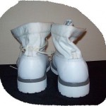 Mens TIMBERLAND Boots 8″ Size 10M Leather Snow WHITE