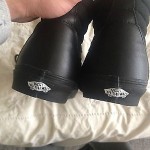 Vans OLD SKOOL black leather AND CANVAS BRAND NEW!!! MENS 11