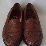 Cole Haan Men’s Brown Woven Leather Loafers Size 10 M
