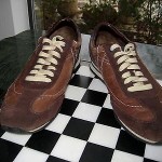 Mens COLE HAAN Nike Air Brown Leather & Suede Sneakers Driving Shoes cortez 12