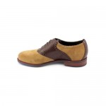 Cole Haan Carter Rbr.Saddle Mens Size 8 Brown Suede Oxfords Shoes