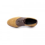 Cole Haan Carter Rbr.Saddle Mens Size 8 Brown Suede Oxfords Shoes