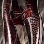 Cole Haan Brown Alligator Print Loafers Size 10.5 NWD “Great Condition”