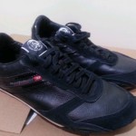 Diesel Run-Away Shoes Black Leather and Suede Size 10