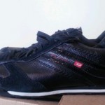Diesel Run-Away Shoes Black Leather and Suede Size 10