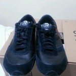Diesel Run-Away Shoes Black Leather and Suede Size 10