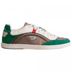 Diesel Mens Starch Gray Green Casual Lace Up Sneakers Shoes