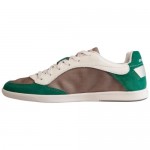 Diesel Mens Starch Gray Green Casual Lace Up Sneakers Shoes