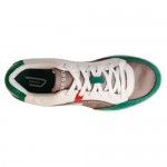 Diesel Mens Starch Gray Green Casual Lace Up Sneakers Shoes