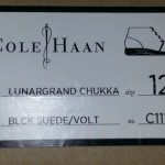 NIB New Men’s Sz 12 Cole Haan Lunargrand Chukka Black Suede Volt 100% Authentic