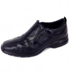 COLE HAAN Shoes LEATHER Black NIKE AIR Slip On DRIVING Casual LOAFERS Mens 8 W 
