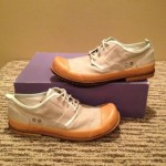 Diesel Men’s Tan Canvas Rubber Duck Style Oxford “Drac” Size 8.5