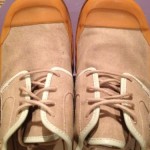Diesel Men’s Tan Canvas Rubber Duck Style Oxford “Drac” Size 8.5