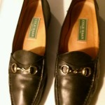 Cole haan~Loafer black leather~man shoes~size 13m~gold links