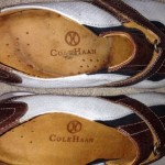 Cole Haan Air Men’s Shoes Size 9 Suede Loafer Cream & Brown Leather Slip On EUC