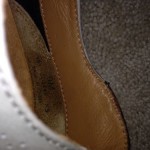Cole Haan Air Men’s Shoes Size 9 Suede Loafer Cream & Brown Leather Slip On EUC