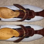Cole Haan Air Men’s Shoes Size 9 Suede Loafer Cream & Brown Leather Slip On EUC