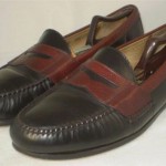 Mens Cole Haan Penny Loafers Casual Black Brown Leather Size 13 D