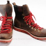 Cole Haan C09751 Nike Air 12 cigar brown leather Ankle Plaid Laced Red boot shoe
