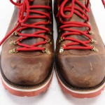 Cole Haan C09751 Nike Air 12 cigar brown leather Ankle Plaid Laced Red boot shoe
