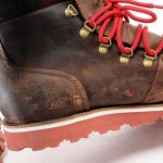 Cole Haan C09751 Nike Air 12 cigar brown leather Ankle Plaid Laced Red boot shoe
