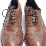Cole Haan Colton C10027 Air 12 russet brown leather Oxford Wingtip Grain shoe