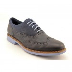 Cole Haan Great Jones Wingtip Mens Size 10 Blue Leather Oxfords Shoes