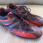 Men’s Hugo Boss Casual Fashion Sneaker Size 46 US 12.5, 13 Brown Orange