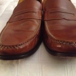 COLE HAAN DOUGLAS TAN SADDLE LEATHER PENNY DRIVING LOAFER SHOES MENS 16M EUC